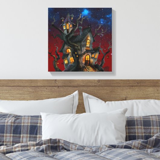 halloween canvas afdruk (Insitu (Slaapkamer))