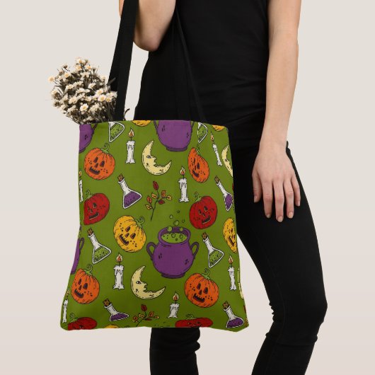 Halloween Canvas tas (Dichtbij)
