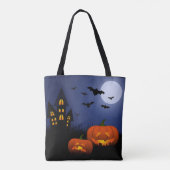 Halloween Canvas tas (Achterkant)