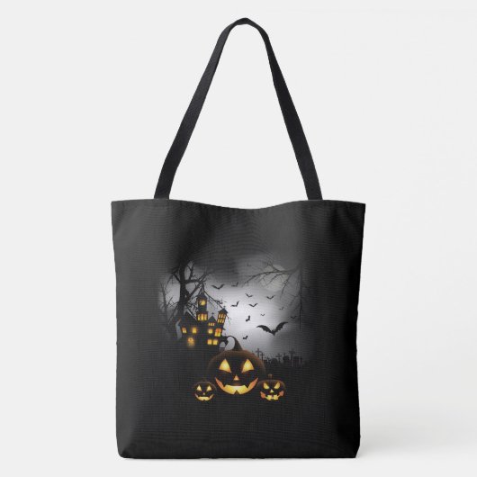 Halloween Canvas tas (Achterkant)