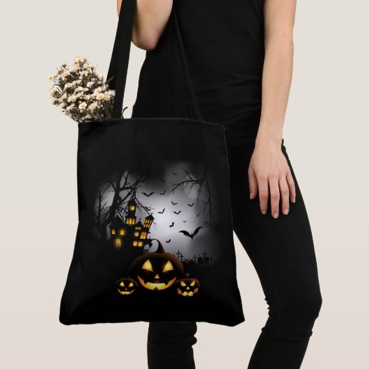 Halloween Canvas tas (Dichtbij)