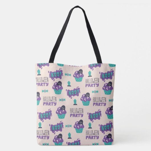 Halloween Canvas tas (Achterkant)