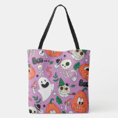 Halloween Canvas tas (Achterkant)
