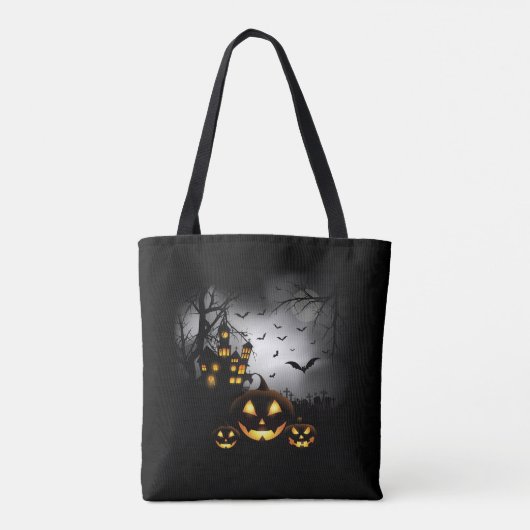 Halloween Canvas tas (Achterkant)