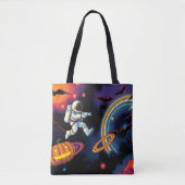 Halloween Canvas tas - Galaxy Trick-or-Treat Bag (Voorkant)