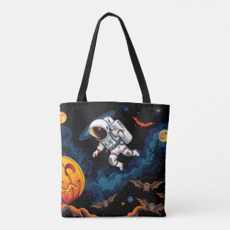Halloween Canvas tas - Galaxy Trick-or-Treat Bag