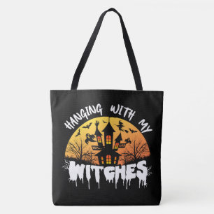 Halloween Canvas tas met mijn heksen
