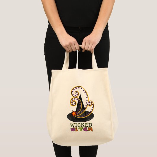 Halloween Canvas tas met Witches Pet (Voorkant (product))