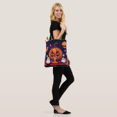 Halloween Canvas tas - Vriendelijke Trick-or-Treat (Op model)