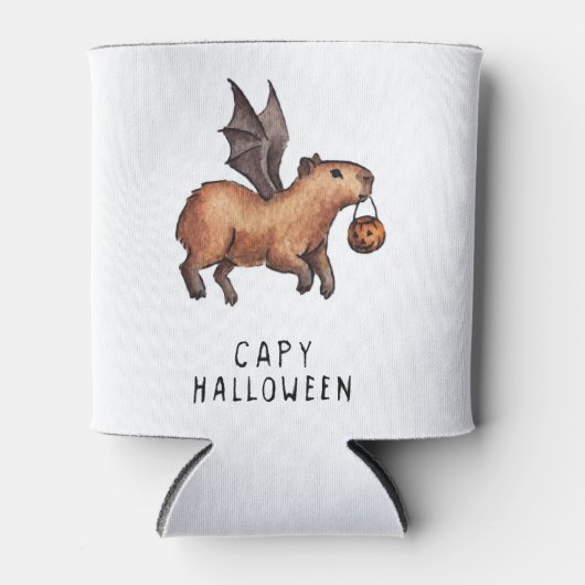 Halloween Capybara Blikjeskoeler (Voorkant)
