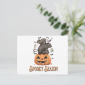 Halloween Capybara Briefkaart (Staand voorkant)