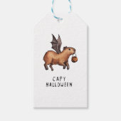 Halloween Capybara Cadeaulabel (Voorkant)