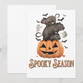 Halloween Capybara Kaart (Voorkant / Achterkant)