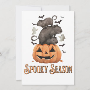 Halloween Capybara Kaart