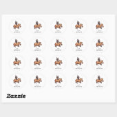 Halloween Capybara Ronde Sticker (Vel)
