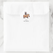 Halloween Capybara Ronde Sticker (Tas)
