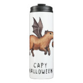 Halloween Capybara Thermosbeker (Voorkant)