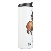 Halloween Capybara Thermosbeker (Gedraaid links)