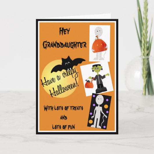 Halloween Card for Granddaughter Kaart (Voorkant)