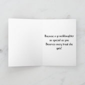 Halloween Card for Granddaughter Kaart (Binnen)