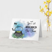 Halloween Card voor Friend - Gewiste Goede Vriend Kaart (Gele Bloem)