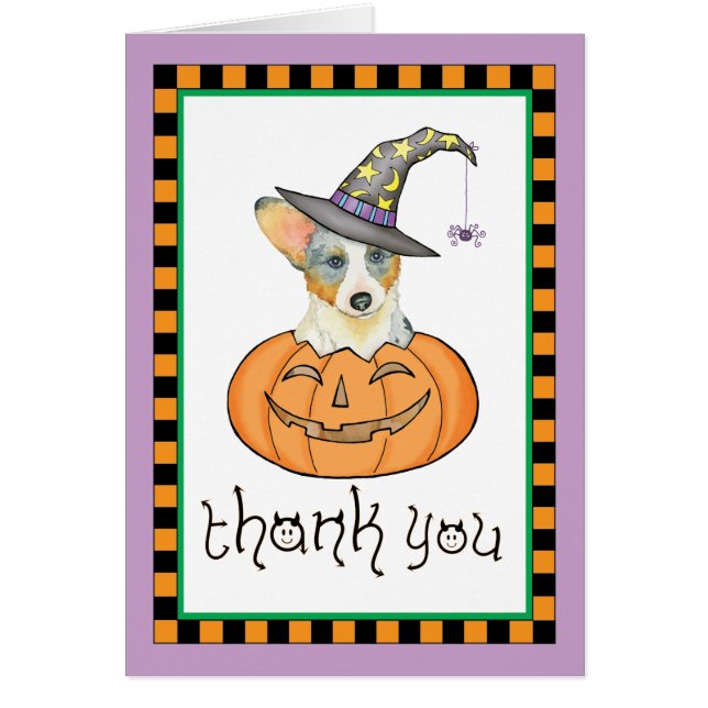 Halloween Cardigan Welsh Corgi (Voorkant)
