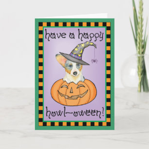 Halloween Cardigan Welsh Corgi Kaart