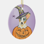 Halloween Cardigan Welsh Corgi Keramisch Ornament (Rechts)