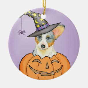 Halloween Cardigan Welsh Corgi Keramisch Ornament