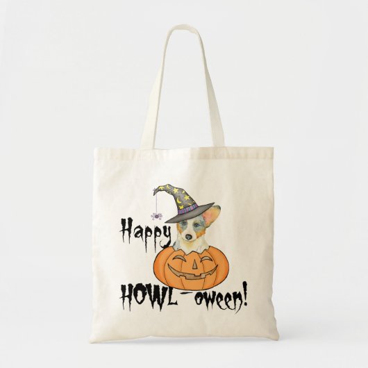 Halloween Cardigan Welsh Corgi Tote Bag (Voorkant)
