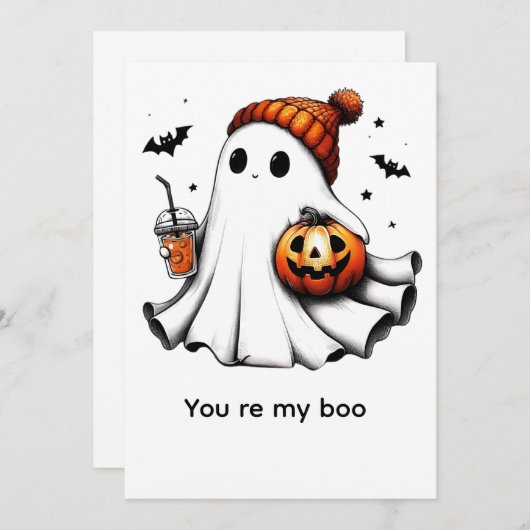 Halloween cards kaart (Voorkant / Achterkant)