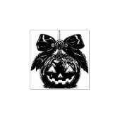 Halloween Carmel Apple Jack-o-Lantern Rubberstempel (Afrduk)