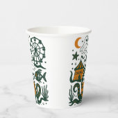 Halloween carnaval onder de oceaan papieren bekers (Links)