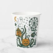 Halloween carnaval onder de oceaan papieren bekers (Voorkant)