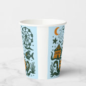 Halloween carnaval onder de oceaan papieren bekers (Links)