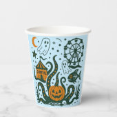 Halloween carnaval onder de oceaan papieren bekers (Voorkant)