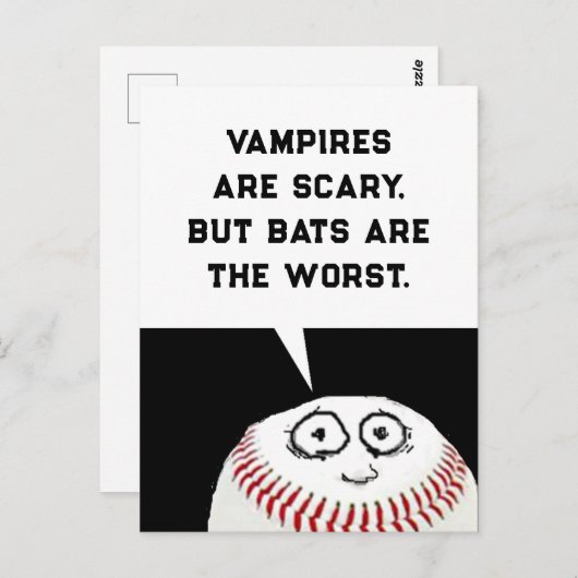 Halloween Cartoon Briefkaart (Voorkant / Achterkant)