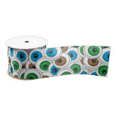 Halloween | Cartoon Eyeball Ribbon Satijnen Lint (Spoel)