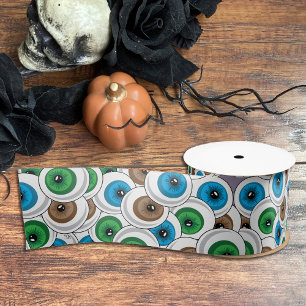 Halloween   Cartoon Eyeball Ribbon Satijnen Lint