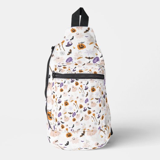 Halloween Cartoon Pattern Sling Bag (Voorkant)