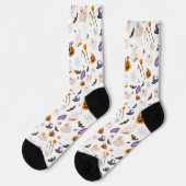 Halloween Cartoon Pattern Sokken (Links)