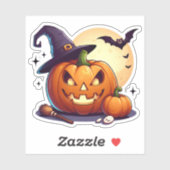 Halloween cartoon pompoen sticker (Vel)