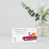 Halloween Cartoon Pumpkin Snoep Guining Game Informatiekaartje (Staand voorkant)