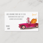 Halloween Cartoon Pumpkin Snoep Guining Game Informatiekaartje (Voorkant)