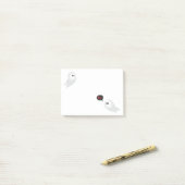 Halloween cartoon schattige geest gezegde boe post-it® notes (Op bureau)