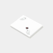 Halloween cartoon schattige geest gezegde boe post-it® notes (Schuin)