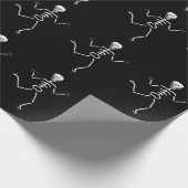 Halloween Cartoon skeletten Cadeaupapier (Hoek)