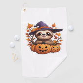 Halloween Cartoon Sloth Classic T-shirt Golfhanddoek (Insitu)