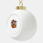 Halloween Cartoon Sloth Classic T-shirt Keramische Bal Ornament (Rechts)