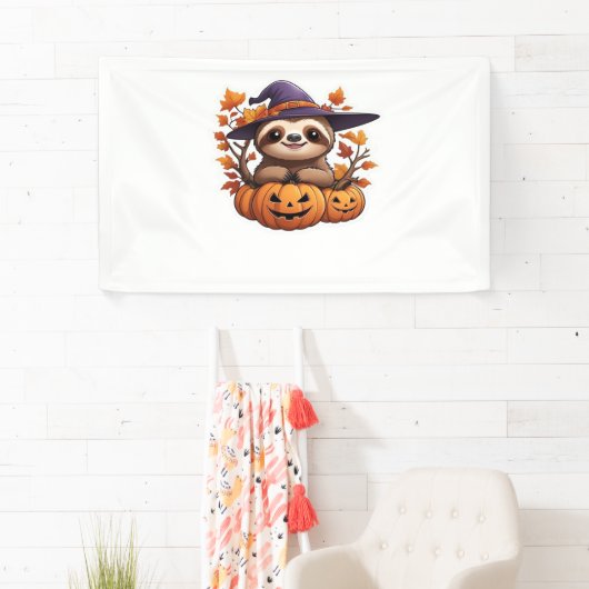 Halloween Cartoon Sloth Classic T-shirt Spandoek (Insitu)